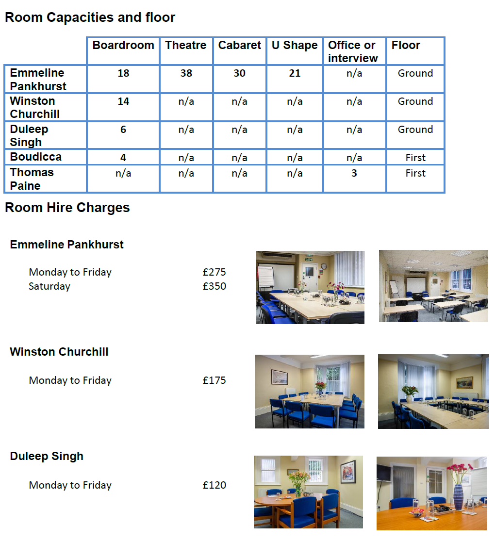 price list page 1